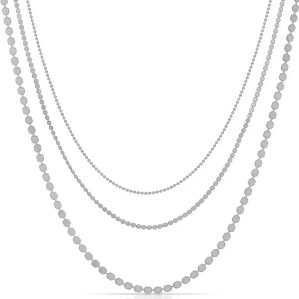Joy Dravecky Silver Layered Necklace